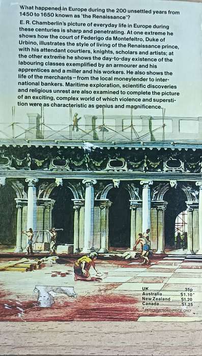 Everyday Life in Renaissance Times - E.R. Chamberlin - Softcover - 200 pages