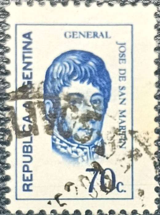 Argentina 1973 General Jose de San Martin 70c used