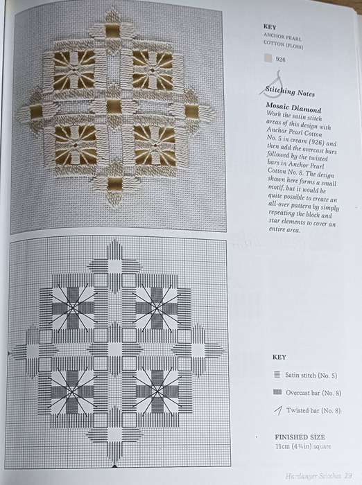 The New Anchor Book of Hardanger Embroidery Stitches - Softcover - 64 pages