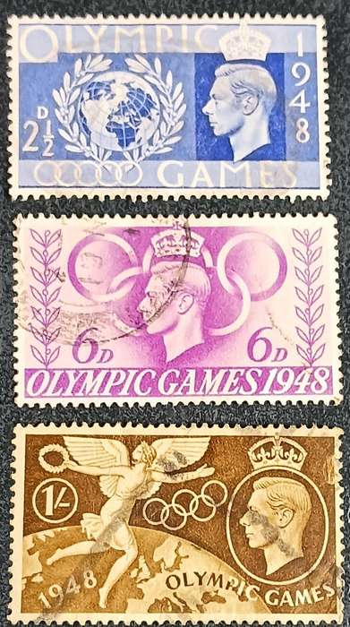Great Britain 1948 Olympic Games - London, England Part set used