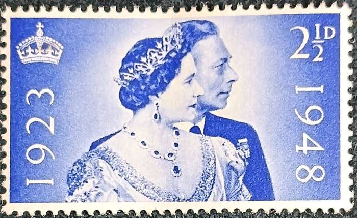 Great Britain 1948 The 25th Anniversary of the Wedding of King George and Queen Elizabeth 2 1\2d