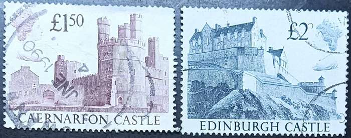Great Britain 1988 British Castles 1.5 & 2 Pounds used