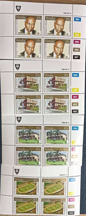 Venda - 1989 - Set of 4 Control Blocks 4 - MNH