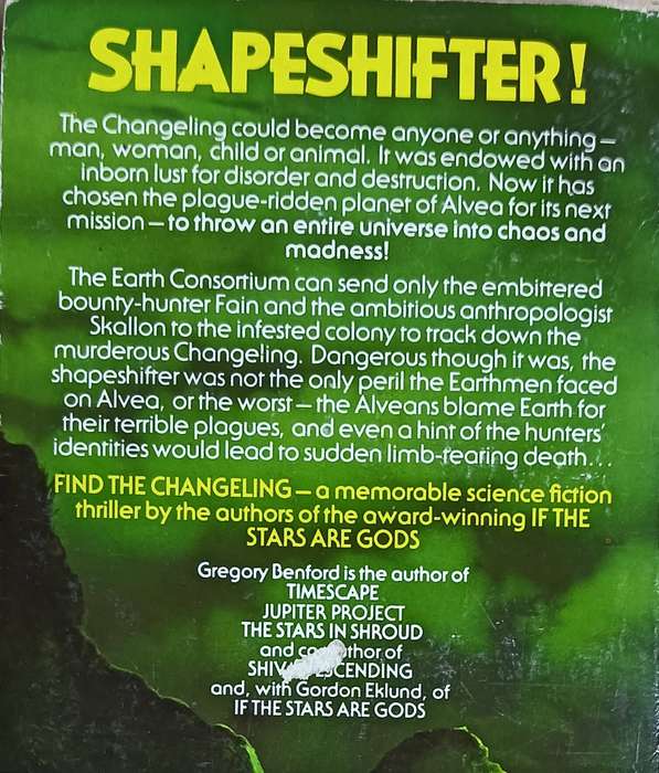Find the Changeling - Gregory Benford & Gordon Ekland - Softcover - 249 pages