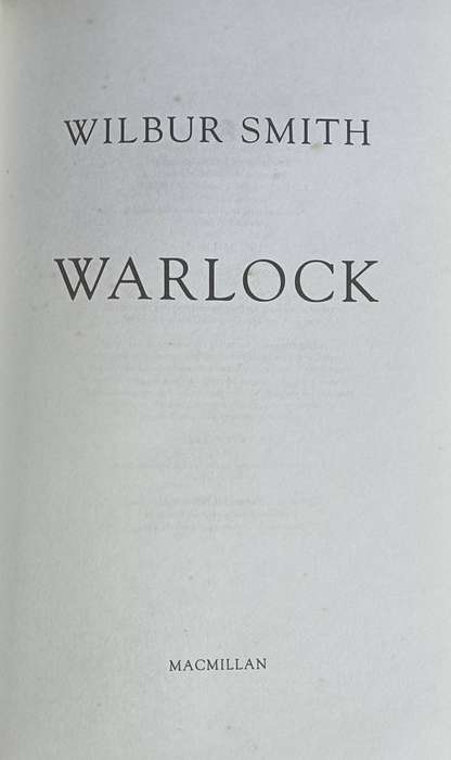 Warlock - Wilbur Smith - Hardcover - 500 pages