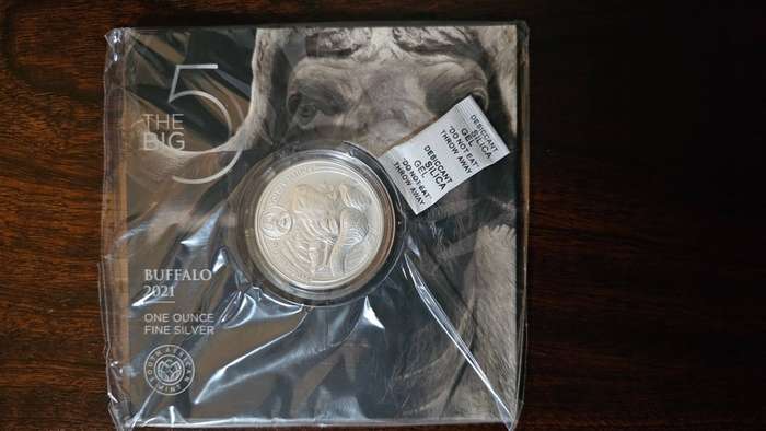 Fine silver 1Oz Buffalo big 5 Limited edition  999 purity coin