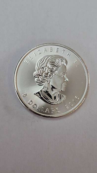 Canadian Maple leaf 1oz Fine Silver 9999 Purity coin