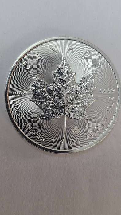 Canadian Maple leaf 1 Oz Fine silver 9999 Purity coin