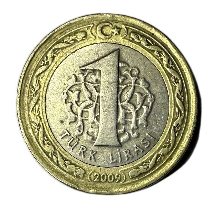 2009 1 Lira Turkey Coin