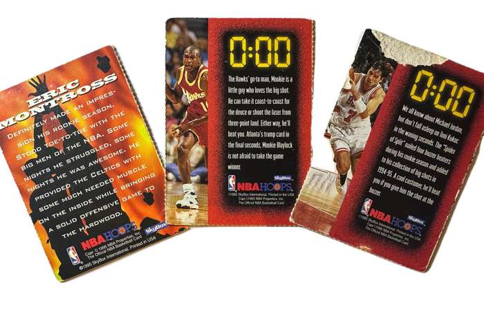 1995 Skybox NBA Hoops 3x Card lot (See Description)