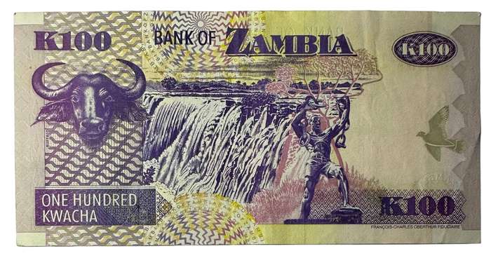 2009 100 Kwacha Zambia Bank Note