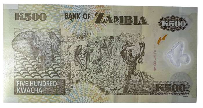 2009 500 Kwacha Zambia Bank Note