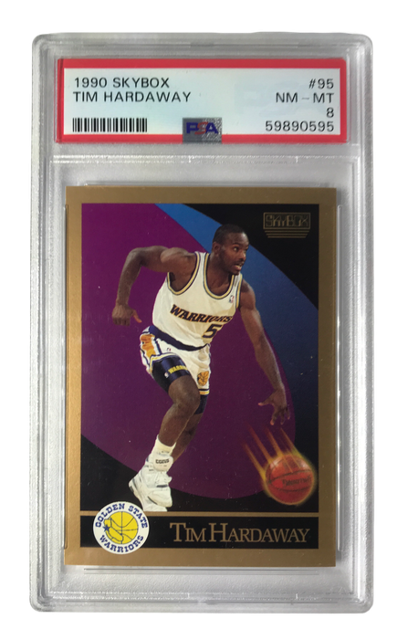 1990 Skybox #95 Tim Hardaway PSA 8