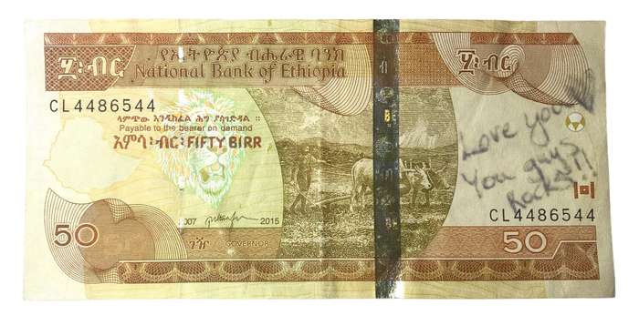 Ethiopia 50 Birr Bank Note