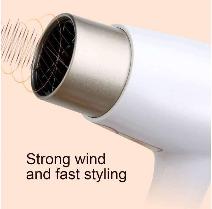 Wall Mount Hair Dryer with Stand Rack Professional Fast Drying