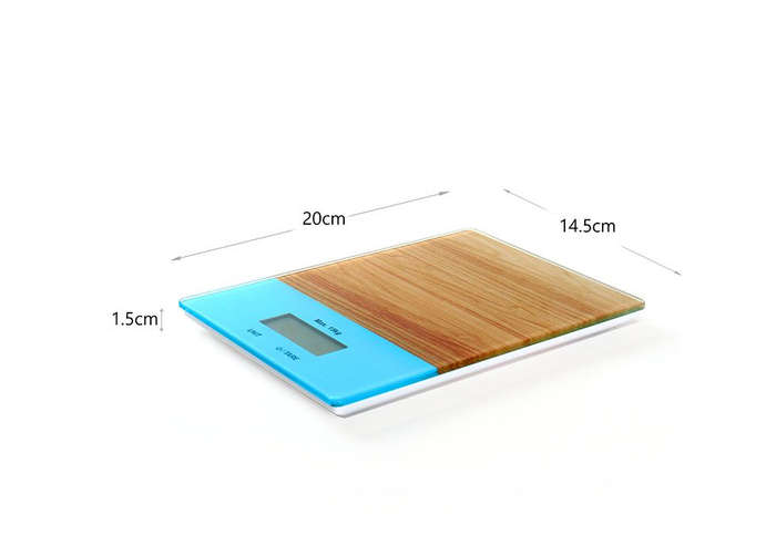 Tempered Glass Digital Kitchen Scale with LCD Display