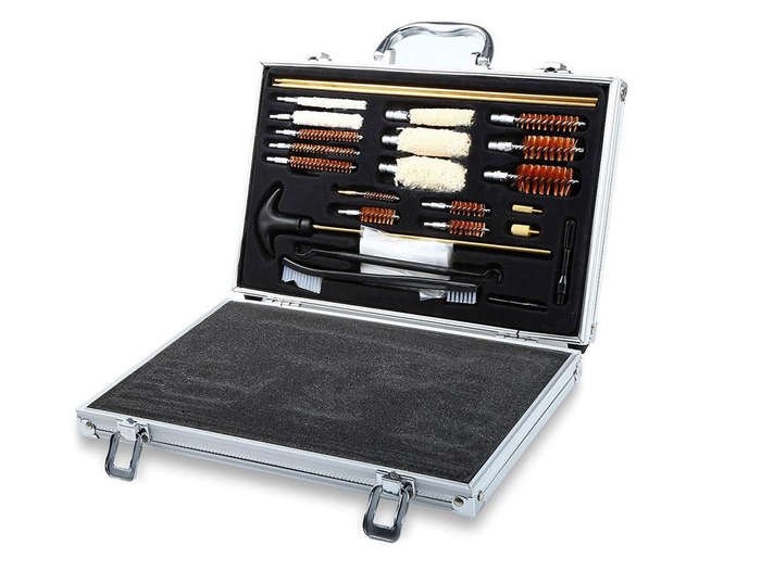 Sport 74PCS Universal Gun Cleaning Kit Pistol Hunting Rifle Shotgun Firearm