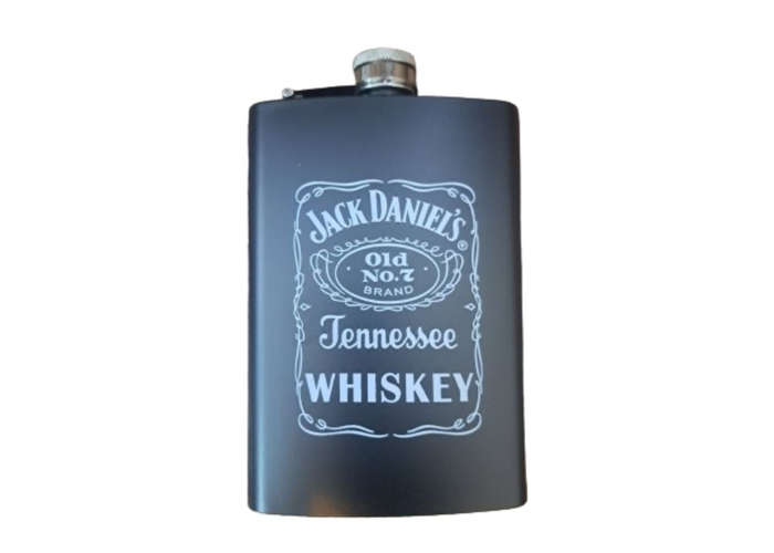 Jack Daniels Flask and Shot Glass Set