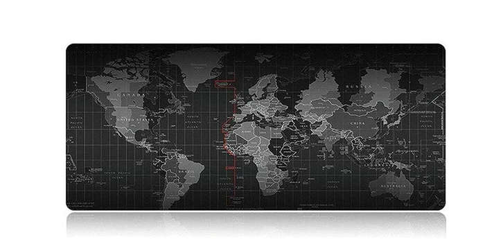 World Map Anti-Slip Extended Mouse Pad.( 2 pcs)