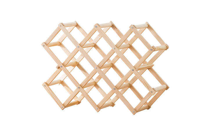 Foldable Wooden Wine Rack Wine Holder
