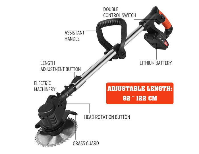 Electric Cordless String Trimmer Weed Eater Garden Grass Cutting Machine