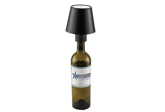 Rechargeable Wine Bottle Table Lamp---White