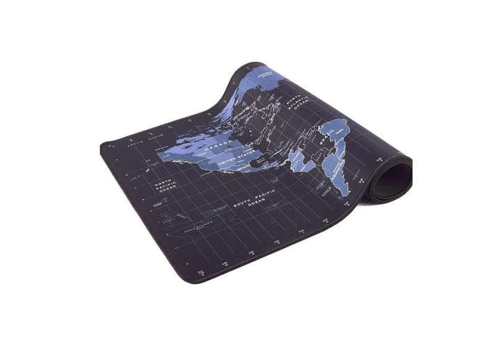 World Map Anti-Slip Extended Mouse Pad.( 2 pcs)