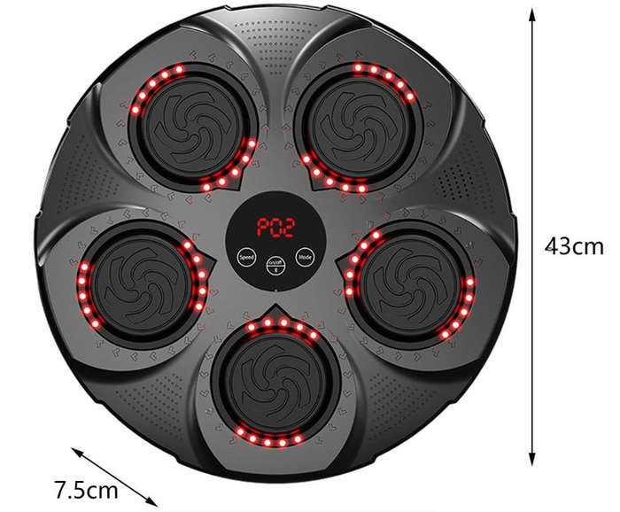 Exercise Musical Target Punch Force Tester Improves Speed Boxing Machine