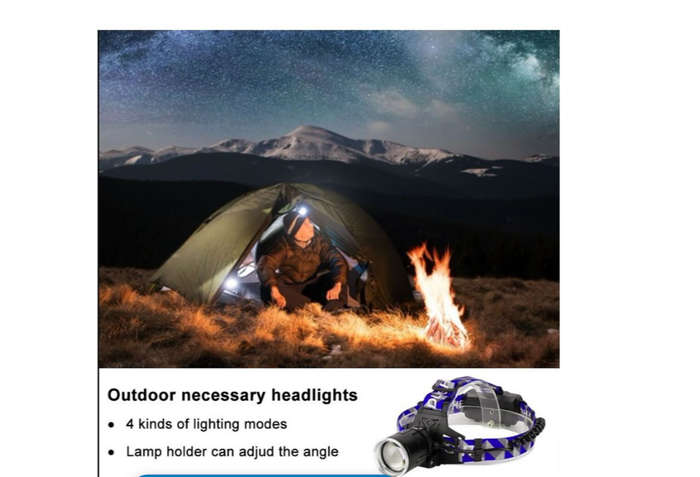 4 Modes LED Headlight