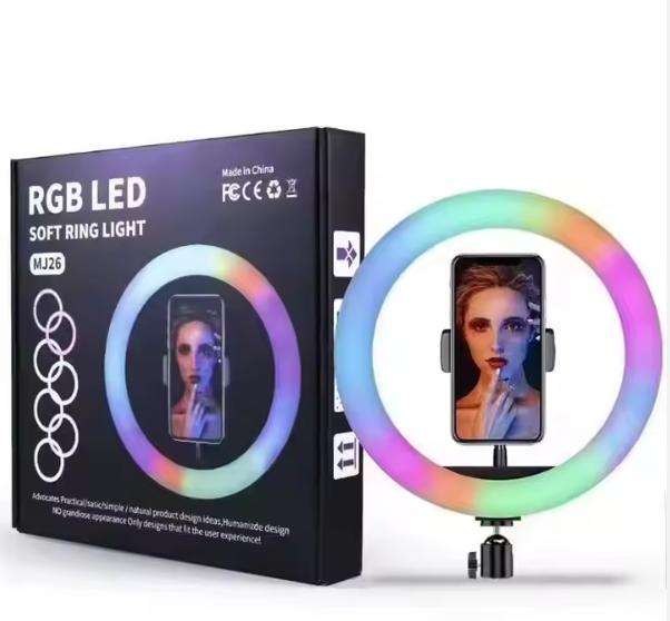 RGB LED MJ26 Mj33 Mj45 Mj56 Ring Light Selfie Stick Ring Light With Tripod Stand