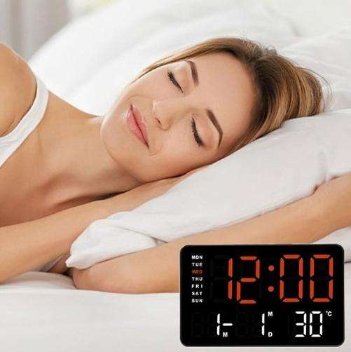 Custom Smart Digital Desk Led Multifunctional Clock with Time and Date Digital Clock for Bedroom