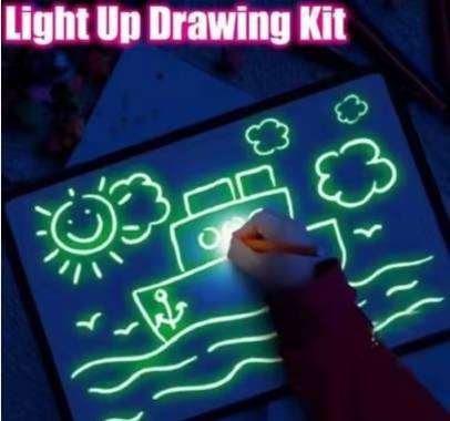 Fun Luminous Drawing Board Art Set for Kids Early Educational Trend