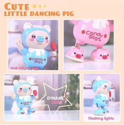 Interactive Dancing Pig Electronic Pets With Swing Light Music