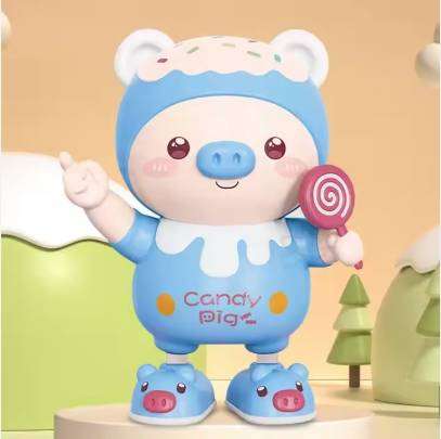Interactive Dancing Pig Electronic Pets With Swing Light Music