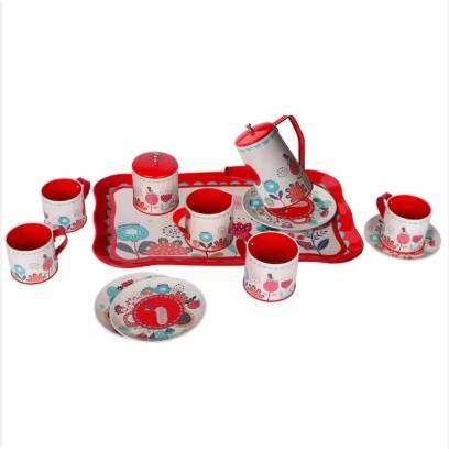 Kids Tea Set Pretend Play Princess Tea Party Set Toy for Little Girls