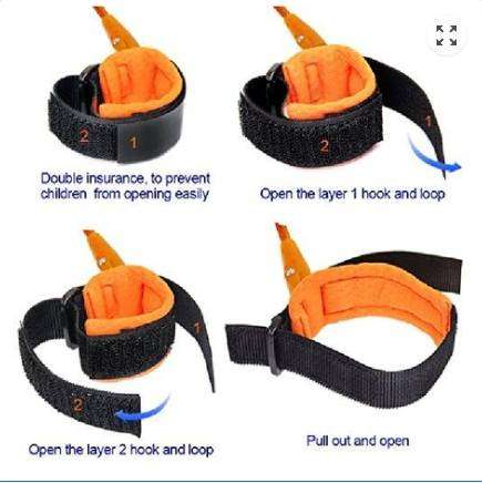 Toddler Baby Kids Safety Harness Child Leash Wrist Link Security Traction