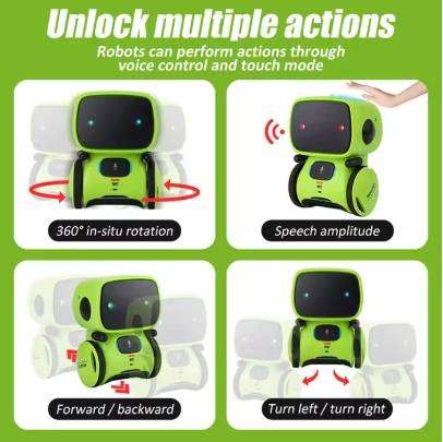 Educational, Singing, Dancing, Voice Control, Touch Sensor Robotic Interactive Toys