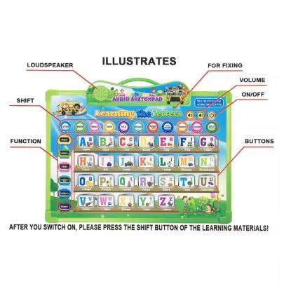 English Learning and Drawing Early Educational Toys Green Learning Tablet For Kids