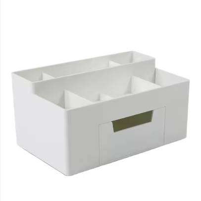 Office Storage Box, Cosmetic Accessories Organizer, Stationery Pencil Container Desktop Supplies