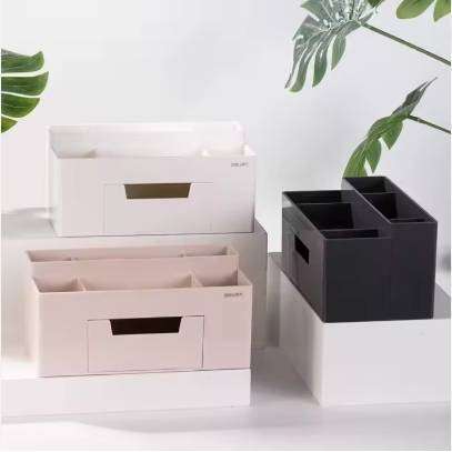 Office Storage Box, Cosmetic Accessories Organizer, Stationery Pencil Container Desktop Supplies