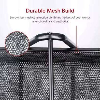 4-Tier Metal Wire Mesh Desk Organizer A4 Document & File Tray