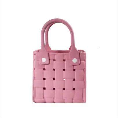 Lightweight Waterproof Handbag Cross-border Easy to Clean DIY Hole Bag comes with jewels