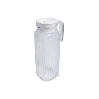 Transparent Clear Round 2L Fall Resistant Glass Water Pitcher Bottle