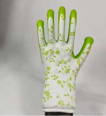 Industrial String Knit Cut Resistant Foam Latex Rubber Palm Coated Safety Work Gloves