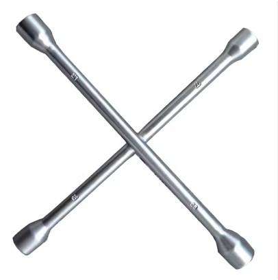 4-Way Cross Lug Wrench Tire Repair Tool Iron Wrench
