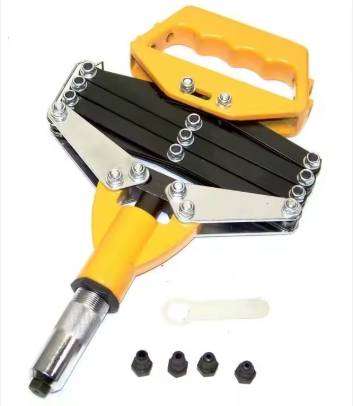 5 in 1 Hand Riveter Pop Rivet Gun 3/32" to 1/4" 32" Folding Extendable Foldable