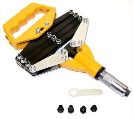 5 in 1 Hand Riveter Pop Rivet Gun 3/32" to 1/4" 32" Folding Extendable Foldable
