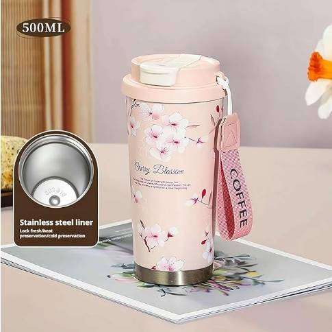 Double Wall Stainless Steel Vacuum Insulated Tumbler with Straw