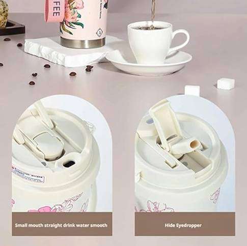 Double Wall Stainless Steel Vacuum Insulated Tumbler with Straw