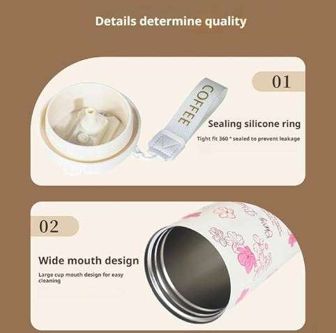 Double Wall Stainless Steel Vacuum Insulated Tumbler with Straw